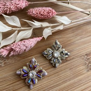 Broche « Glam » - Grise